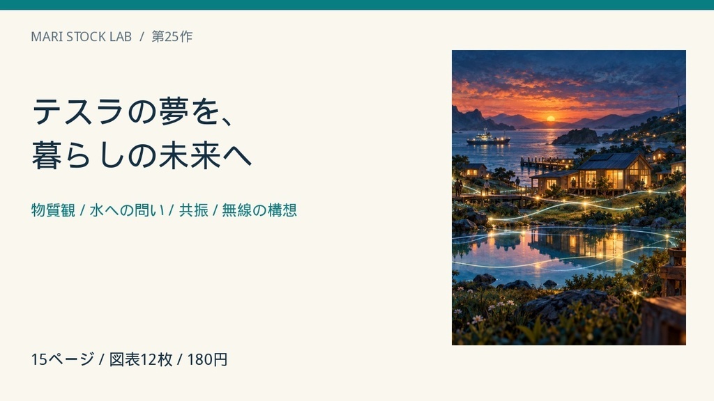 もし電気が、空気のように届いたら|テスラが夢見た世界と、その先の未来【図解解説PDF】