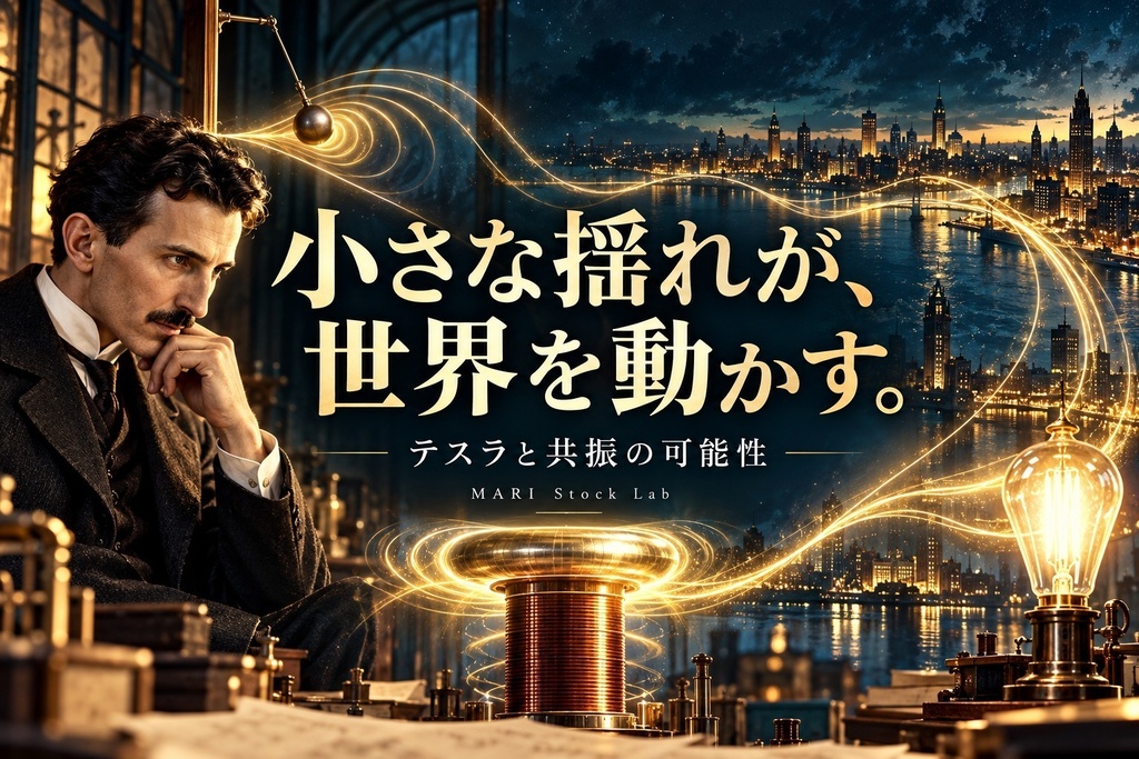 なぜ、揺れはビルを壊すほど育つのか？｜テスラと共振の大きな可能性【図解解説PDF】