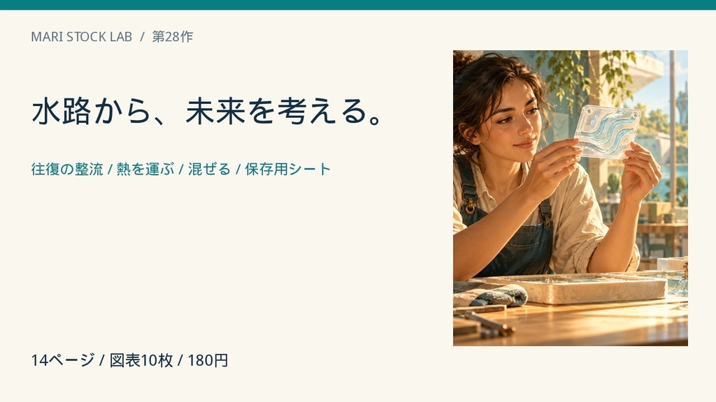 動かないのに、水の流れを操る?|テスラバルブと「形」が働く未来【図解解説PDF】