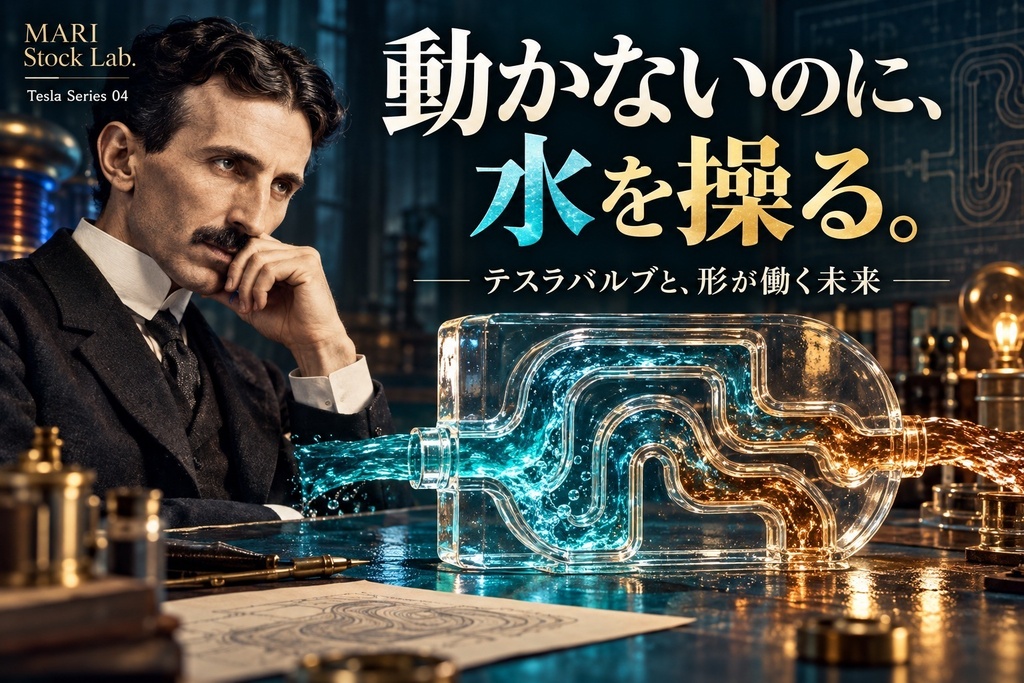 動かないのに、水の流れを操る？｜テスラバルブと「形」が働く未来【図解解説PDF】
