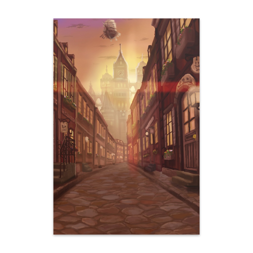 「RPGっぽい街」ポストカード