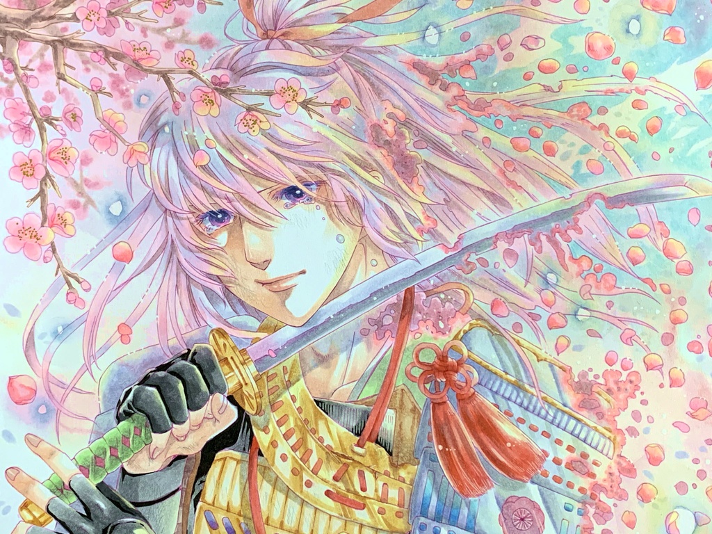 原画「散りゐく」