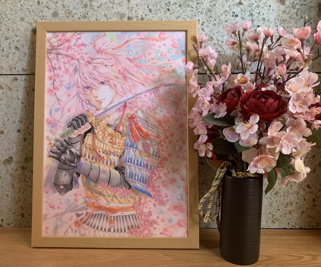 原画「散りゐく」