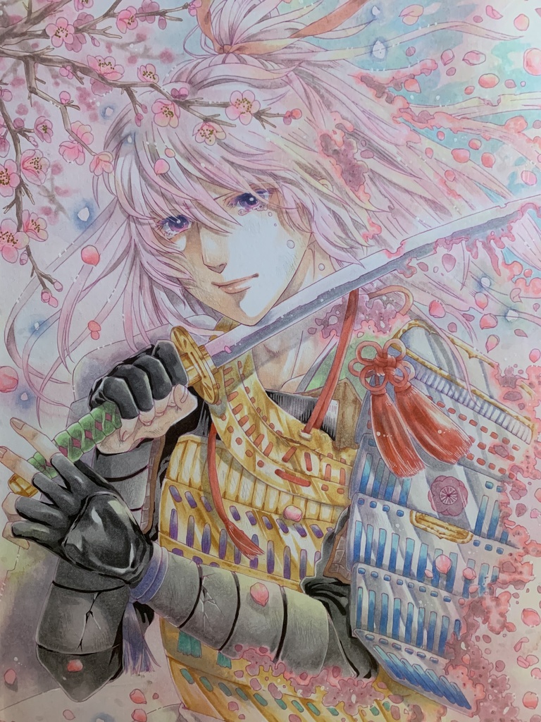 原画「散りゐく」