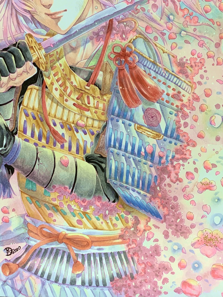 原画「散りゐく」