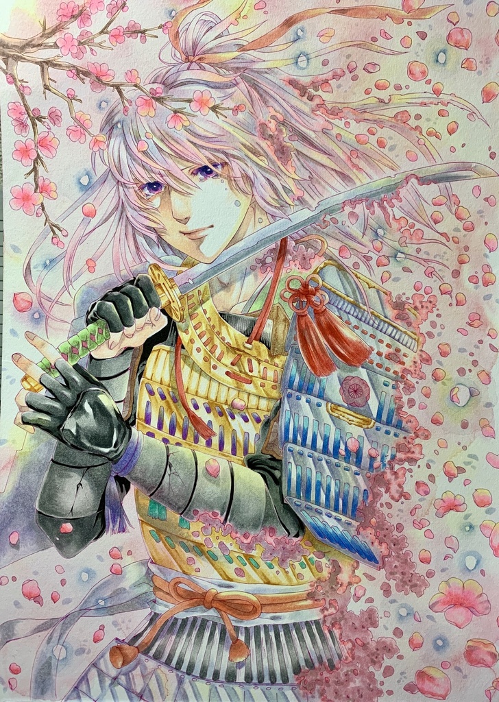 原画「散りゐく」