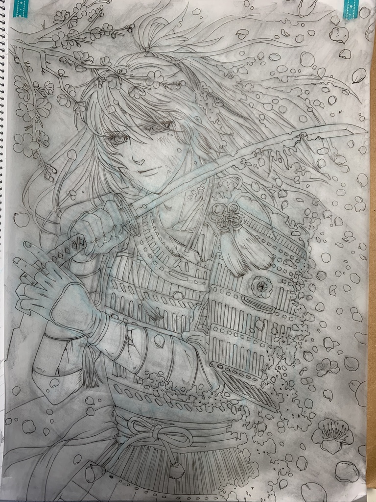 原画「散りゐく」