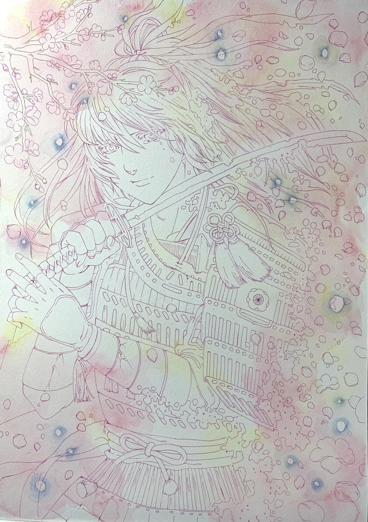 原画「散りゐく」