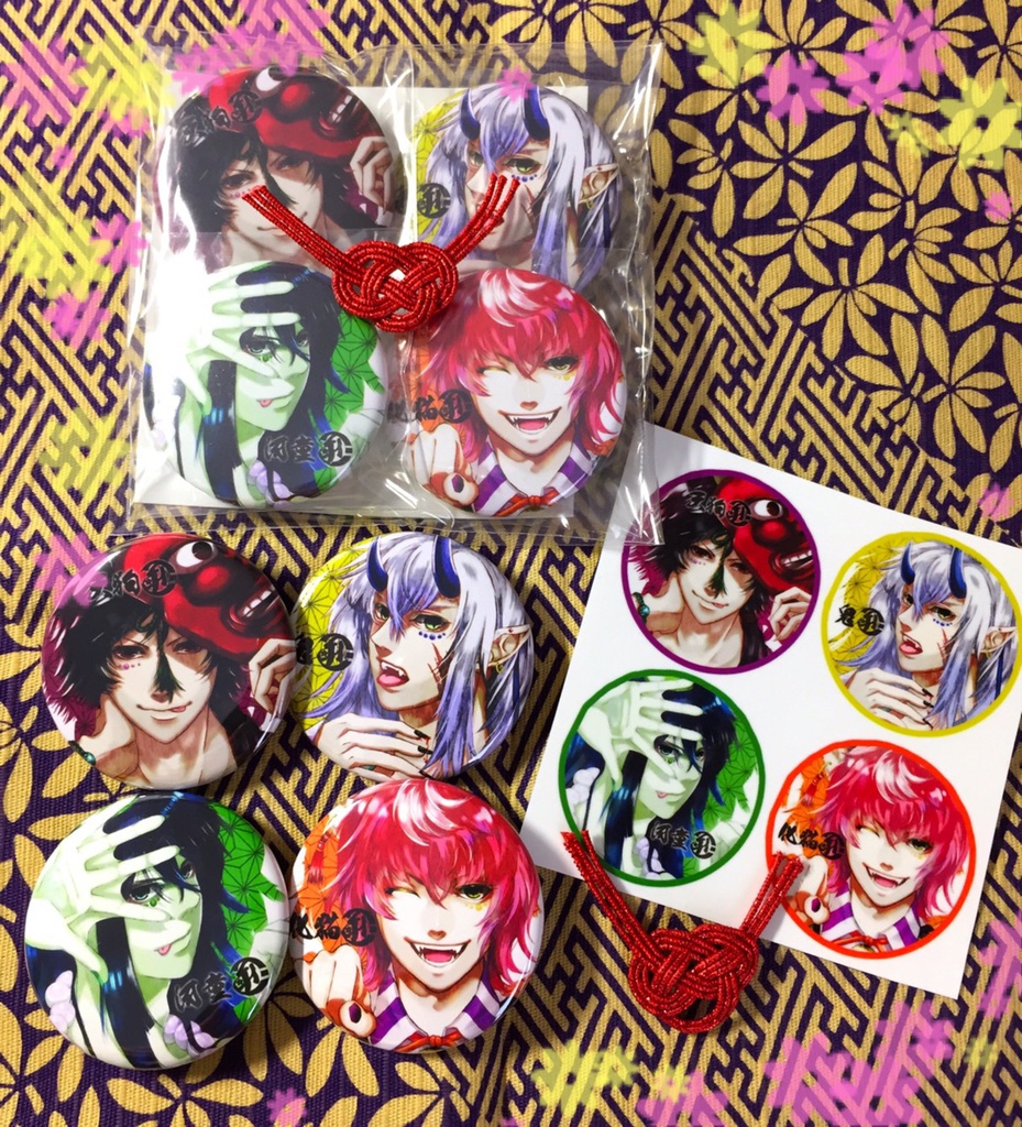 妖怪シリーズ缶バッチセット