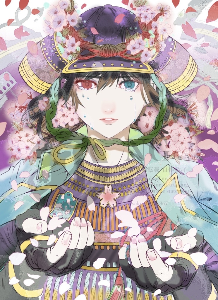 額装原画「慚桜(ざんおう)」