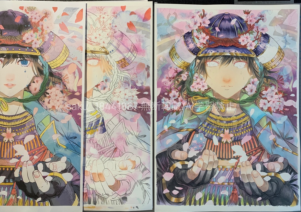 額装原画「慚桜(ざんおう)」