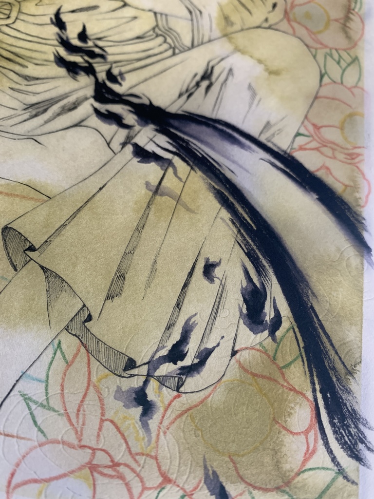 額装原画「蛇神」