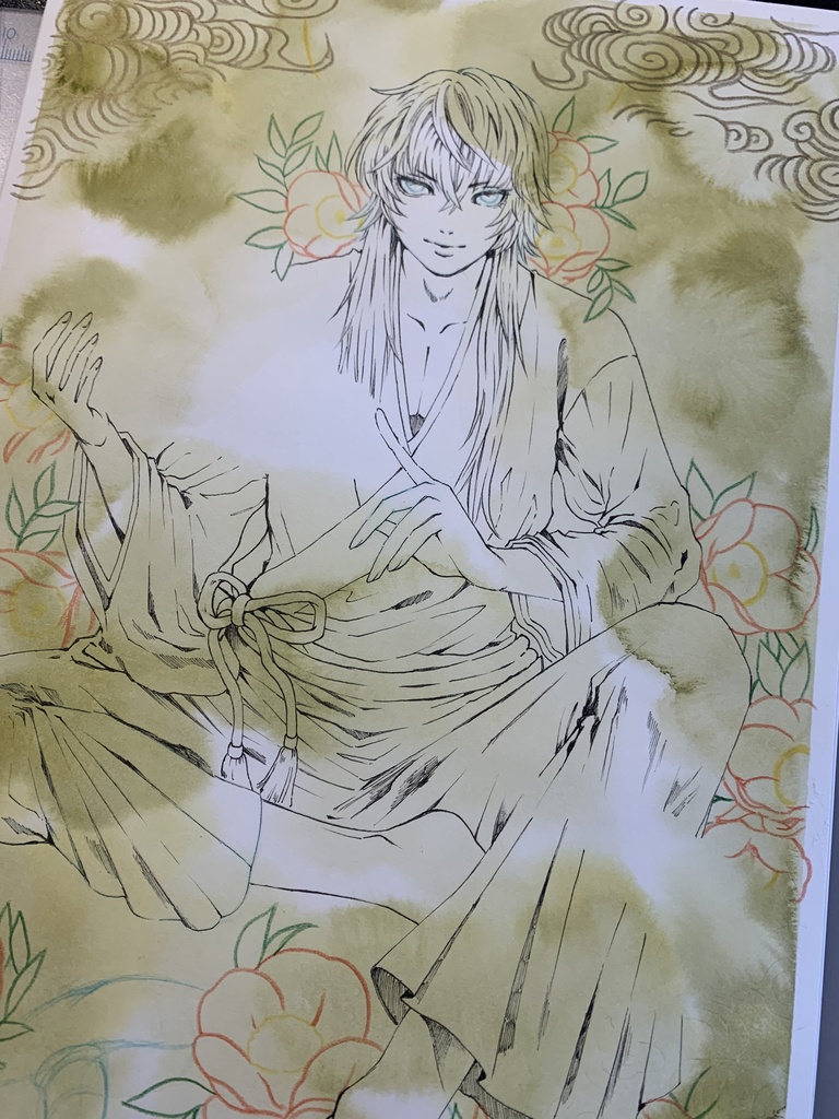 額装原画「蛇神」