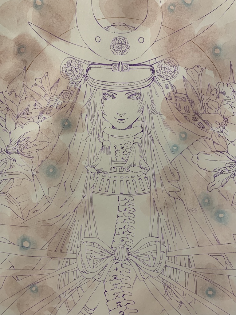 額装原画「越後の龍」