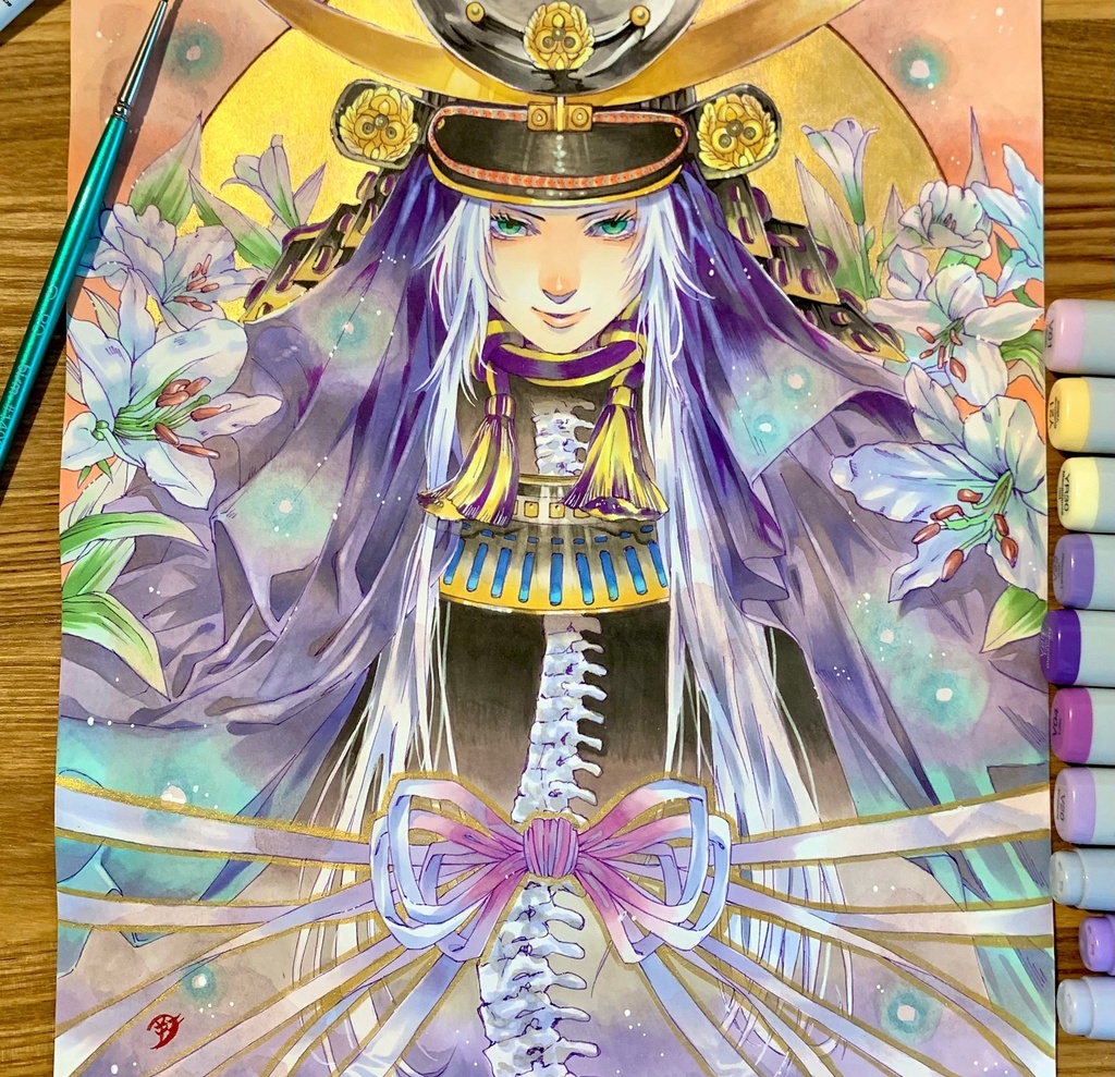 額装原画「越後の龍」