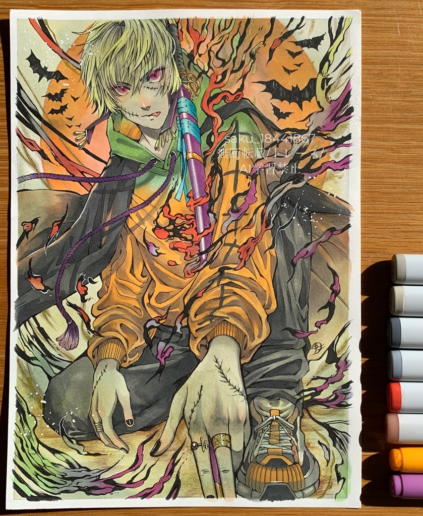 額装原画「ゾンビアンチゾンビ」