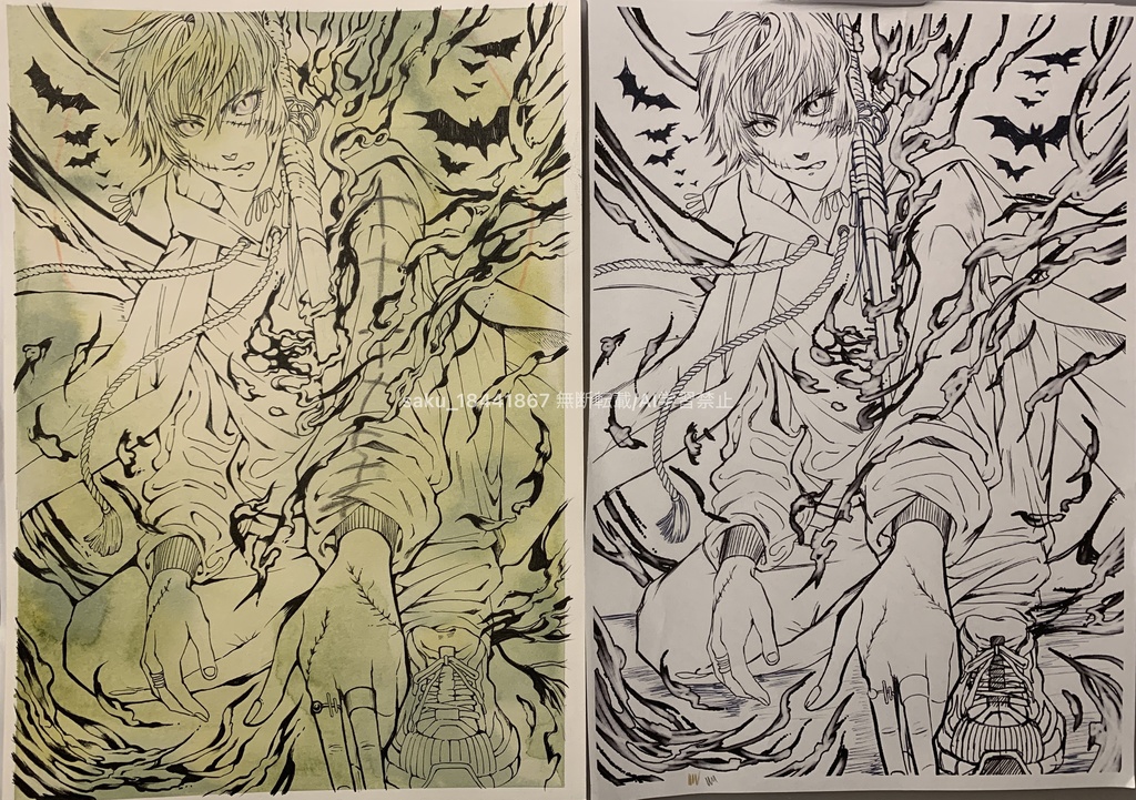 額装原画「ゾンビアンチゾンビ」