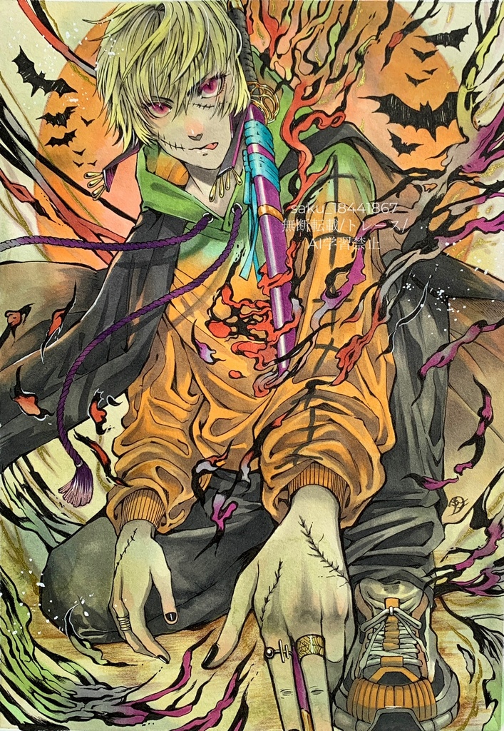 額装原画「ゾンビアンチゾンビ」