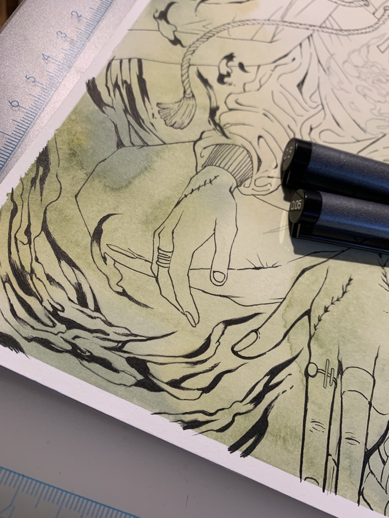 額装原画「ゾンビアンチゾンビ」