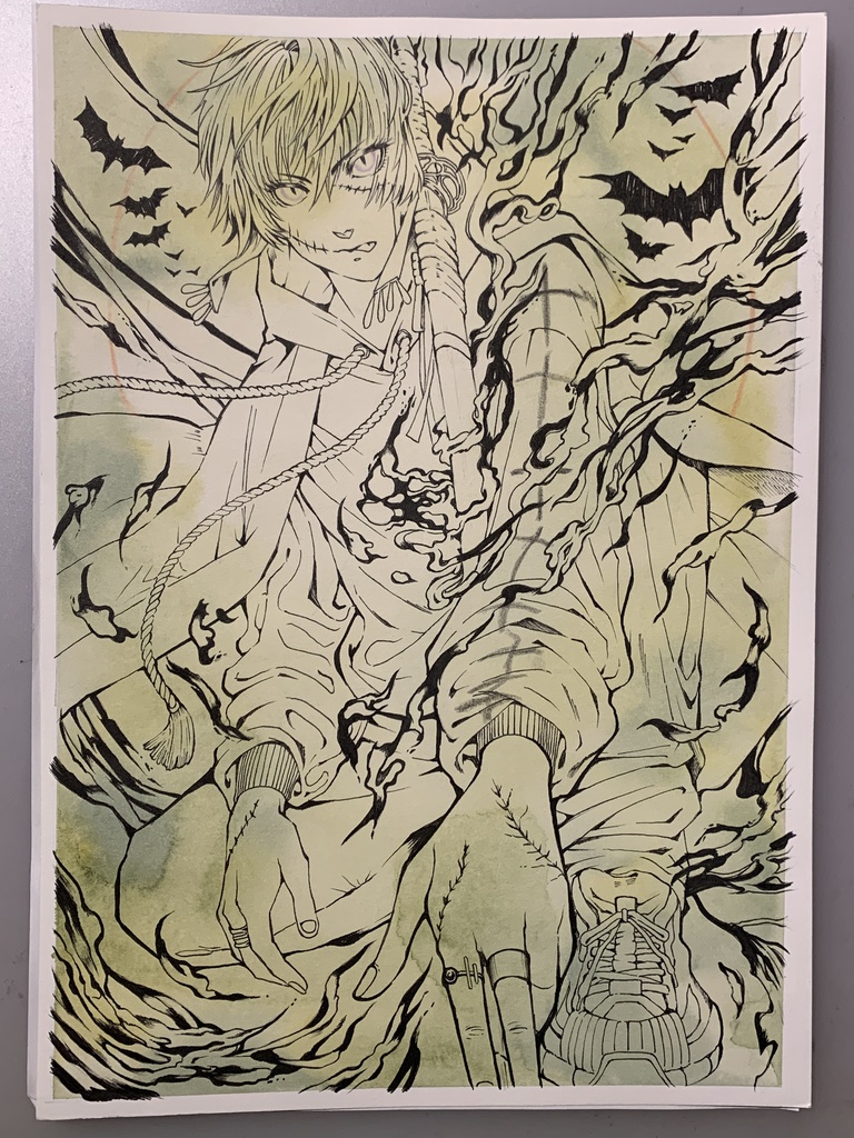 額装原画「ゾンビアンチゾンビ」