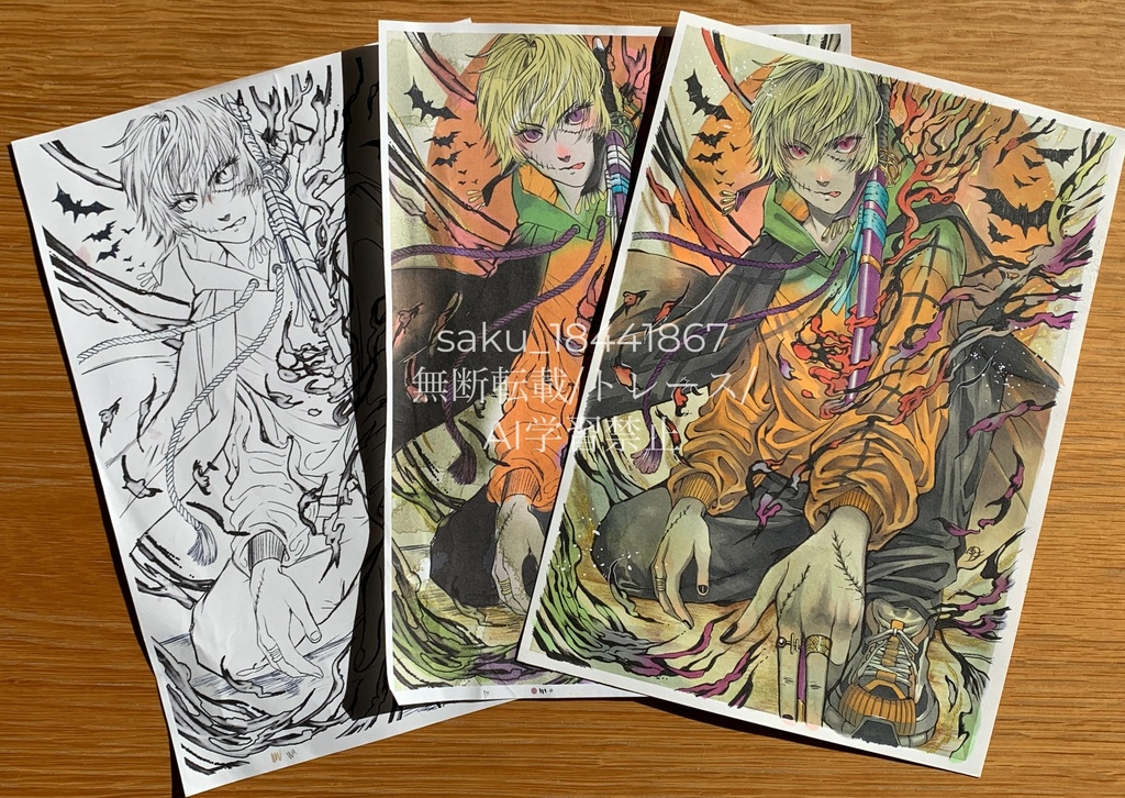 額装原画「ゾンビアンチゾンビ」