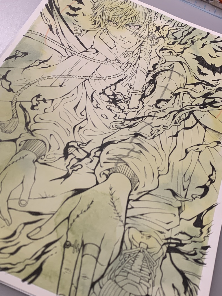 額装原画「ゾンビアンチゾンビ」