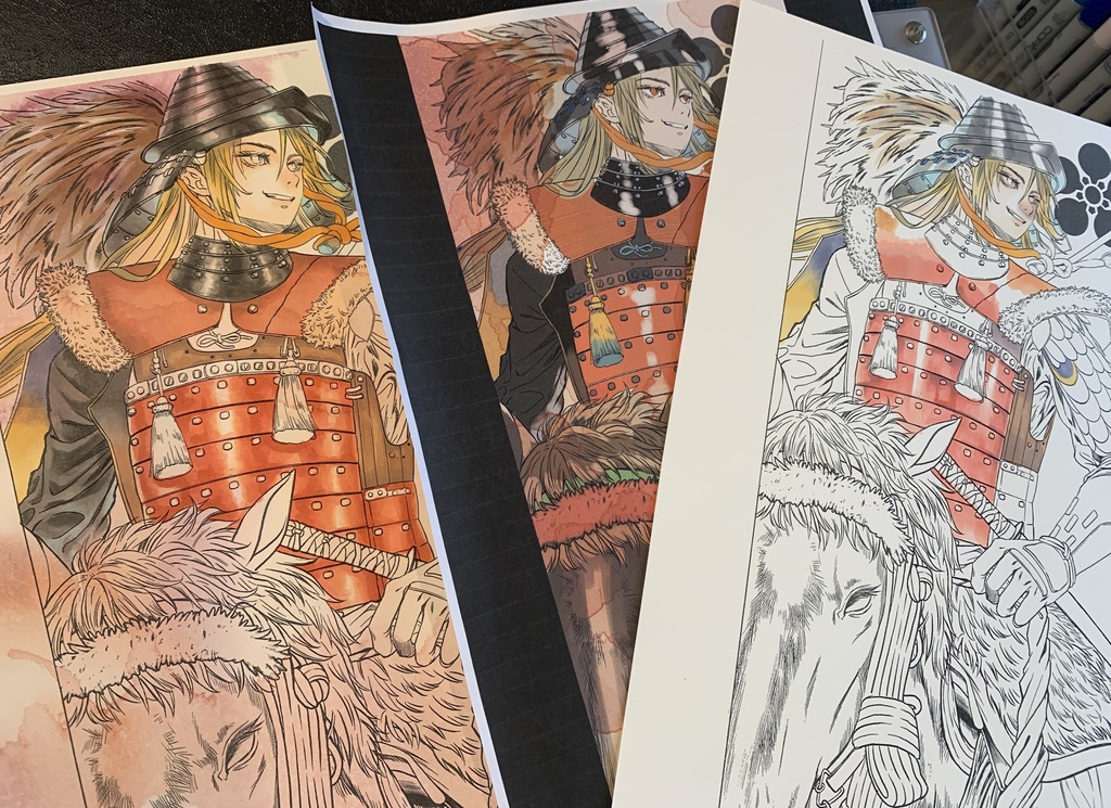 額装原画「傾奇者」