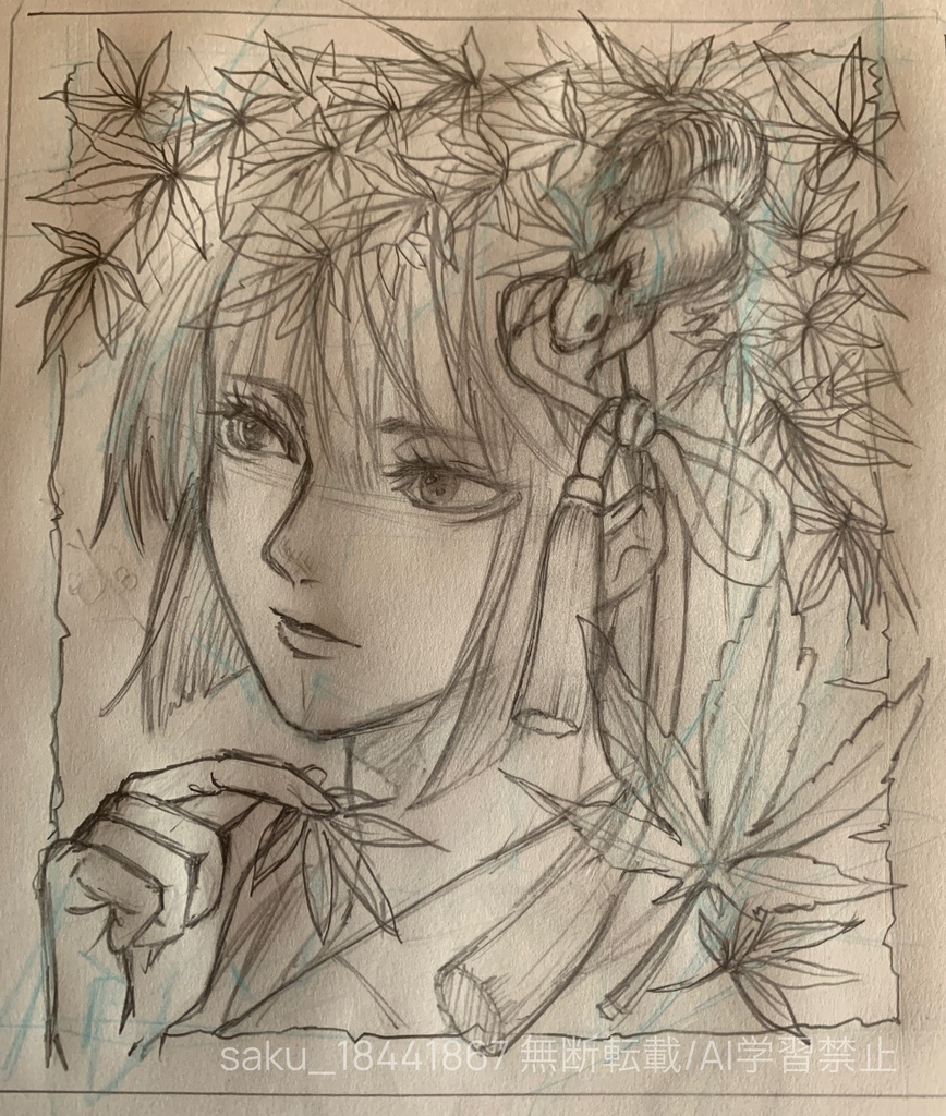 色紙S原画「椛」