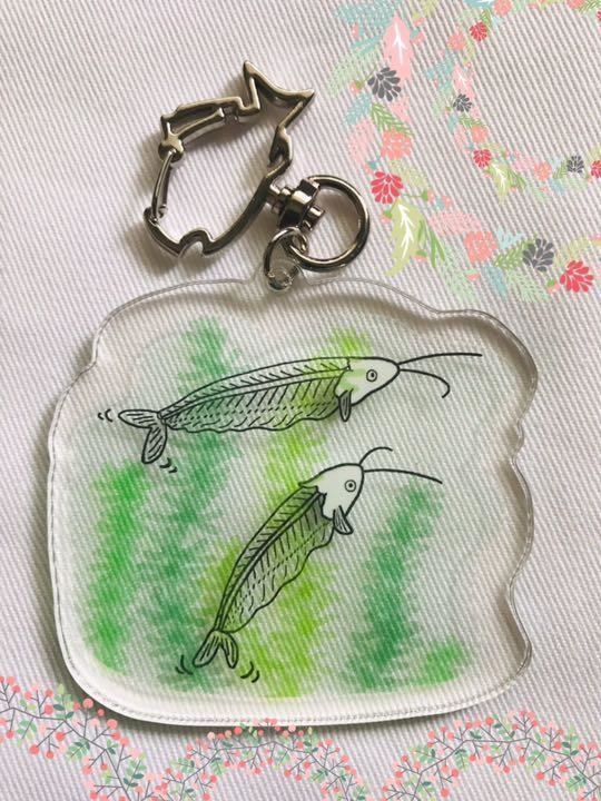 熱帯魚アクリルキーホルダー「トランスルーセントグラスキャットフィッシュ」