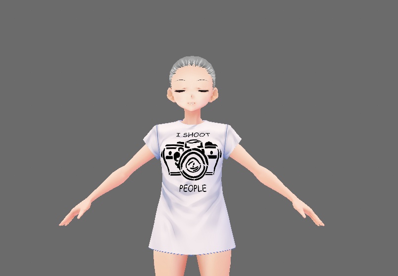 T-shirt pun graphic (I shoot people)