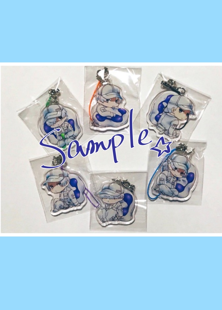 白血球アクリルストラップ 全6種