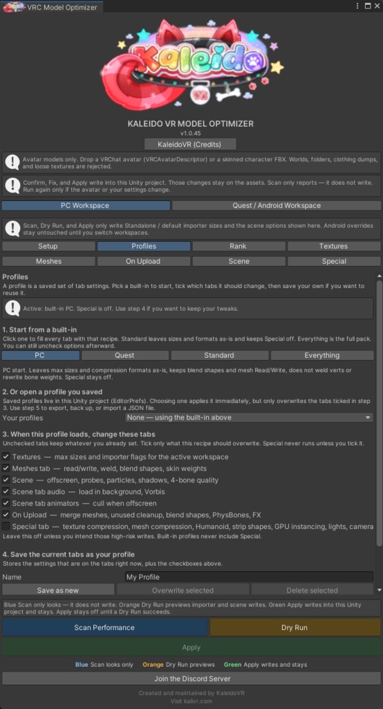 VRC Model Optimizer