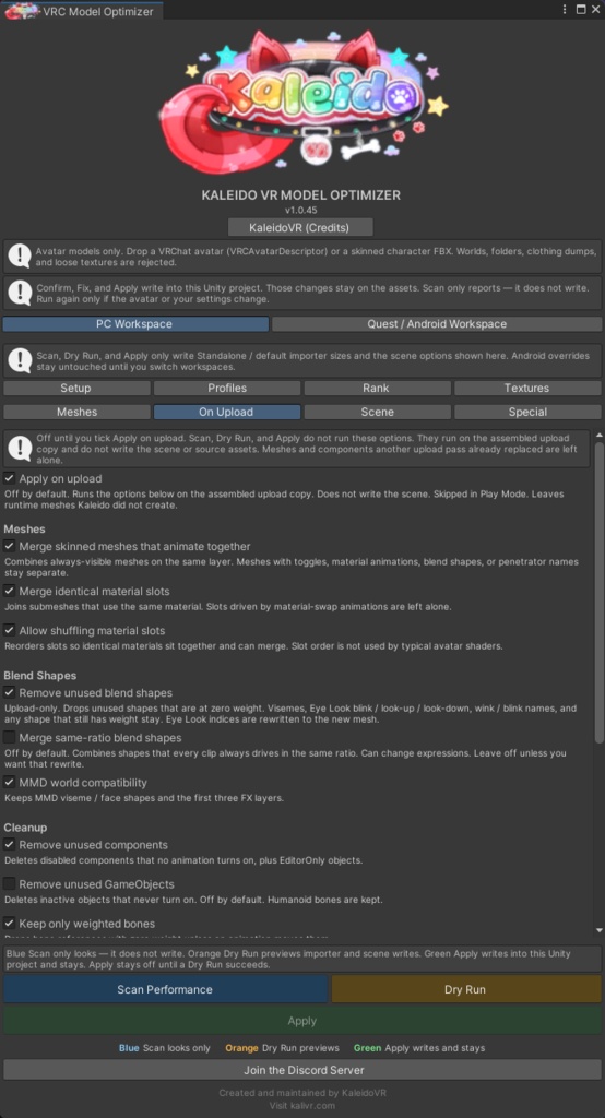 VRC Model Optimizer
