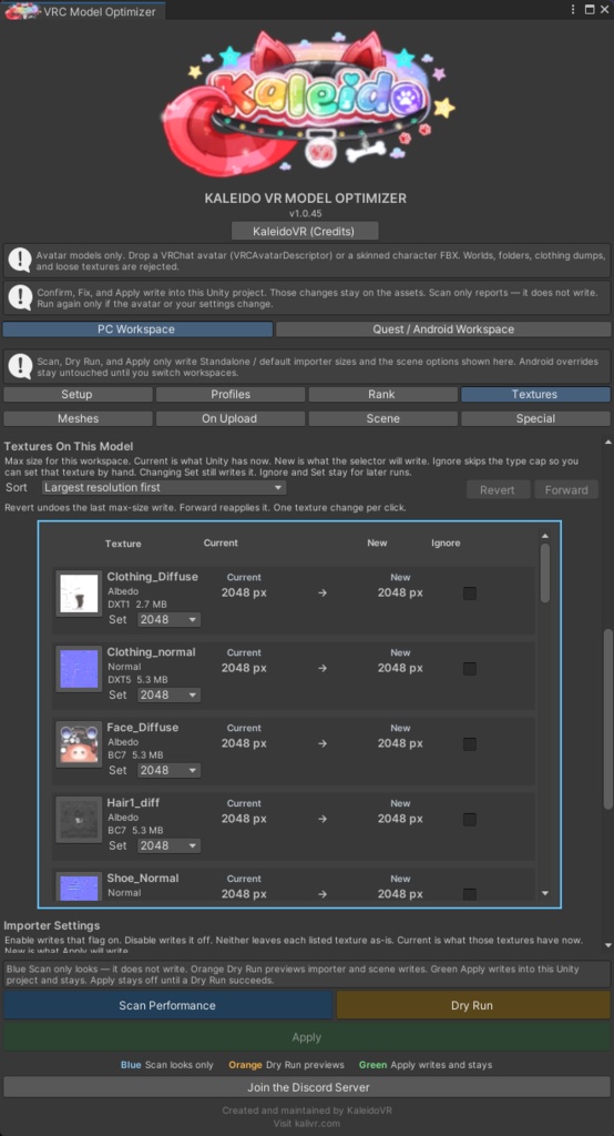 VRC Model Optimizer