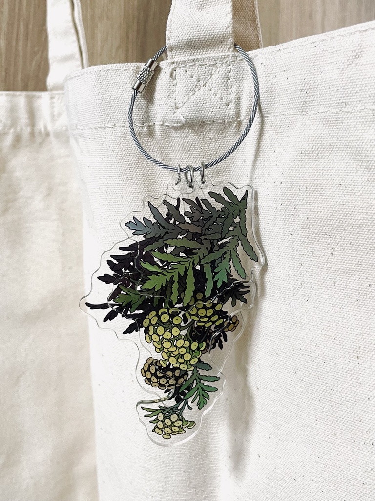 よもぎ菊の3連アクリルキーホルダー