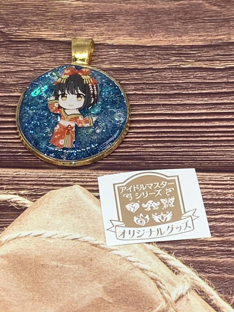 レジンアクセサリー「鷹富士茄子」