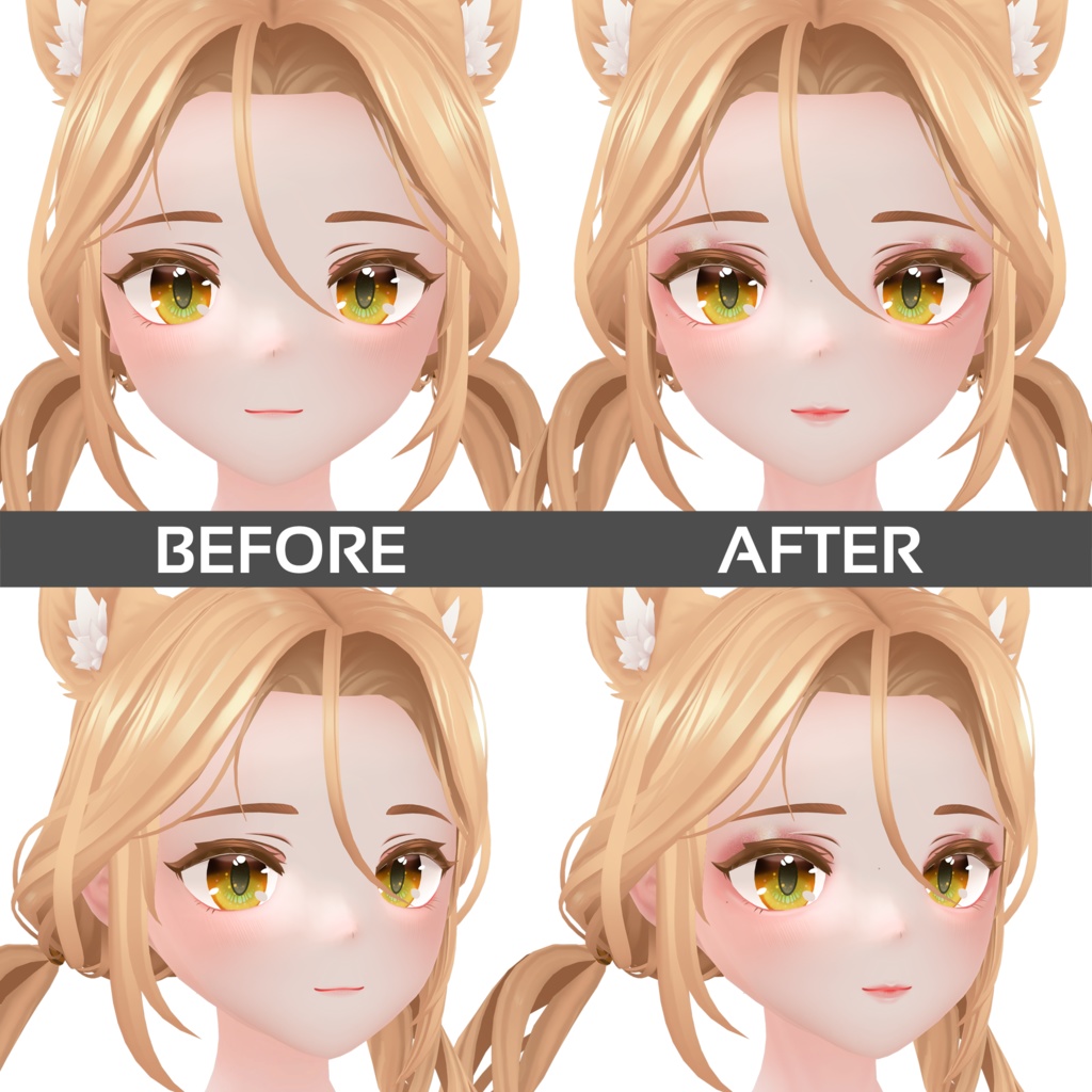 「ダミ」「DAMI」 Face Make-up&Body Textures+Matcap