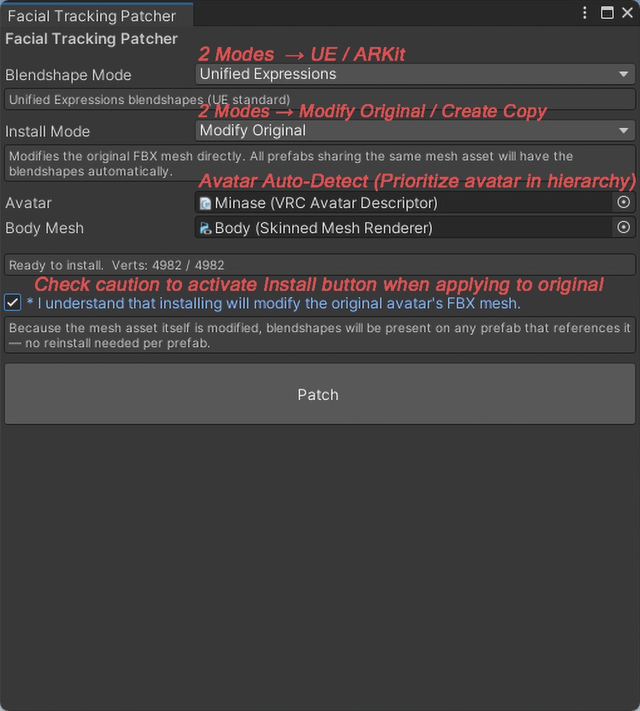 「Minase」 Facial Tracking Add-on for Minase_v1.4.1