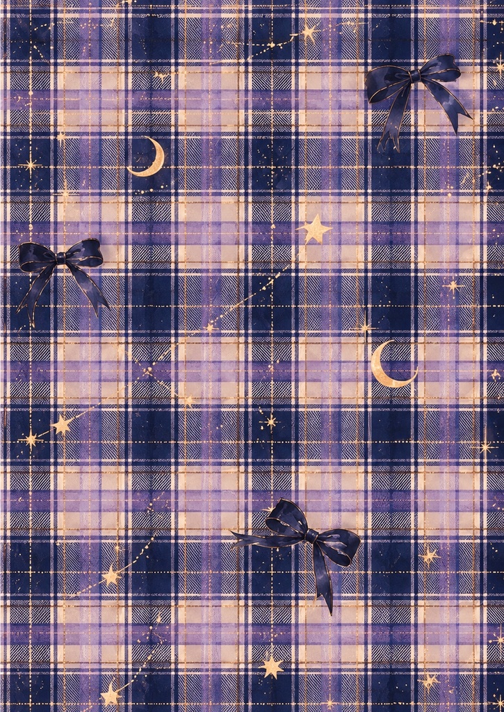 夜の宝石喫茶|A4デザインペーパー 6柄セット