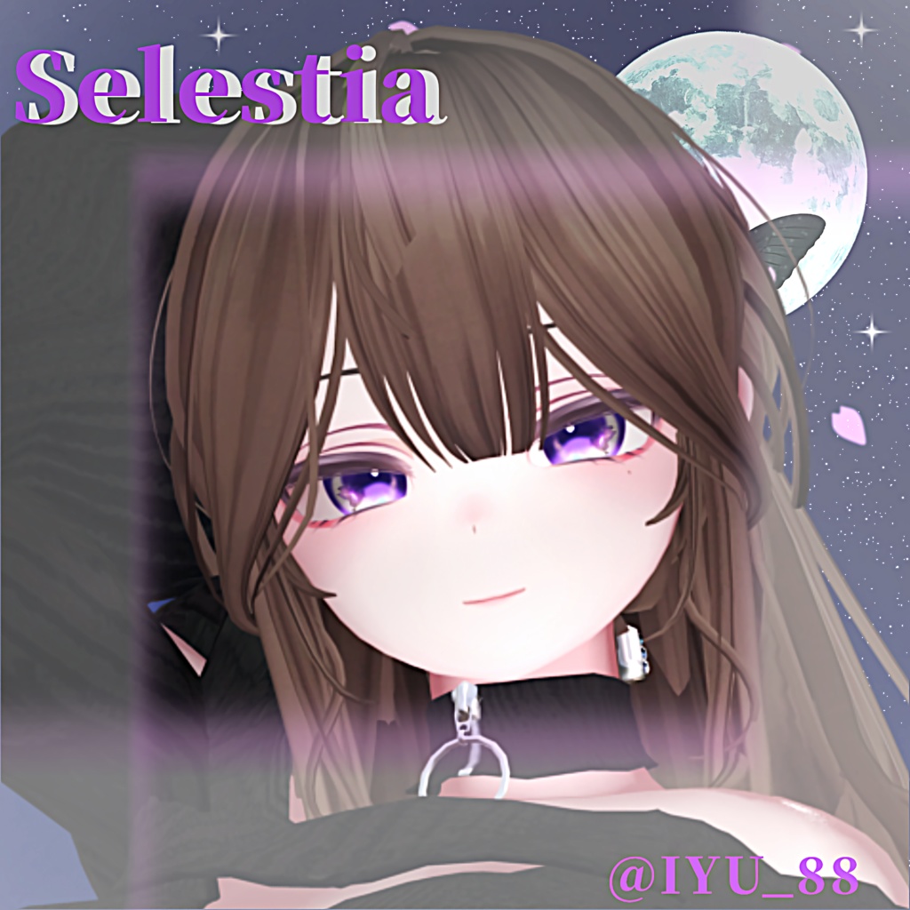 12アバター+LUMINA対応Eyetexture『月下夜蝶』