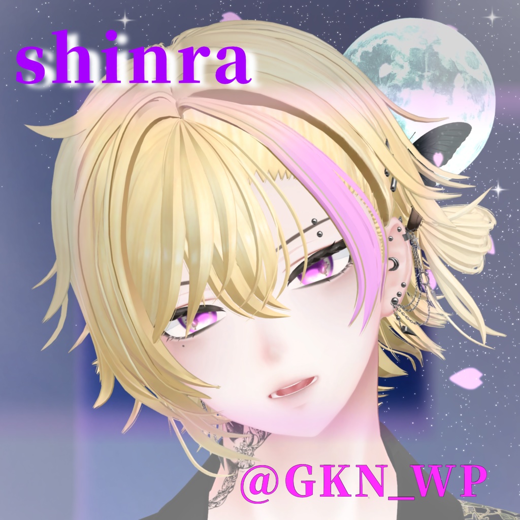 Shinra対応 月下夜蝶 Eyetexture&大人メイク