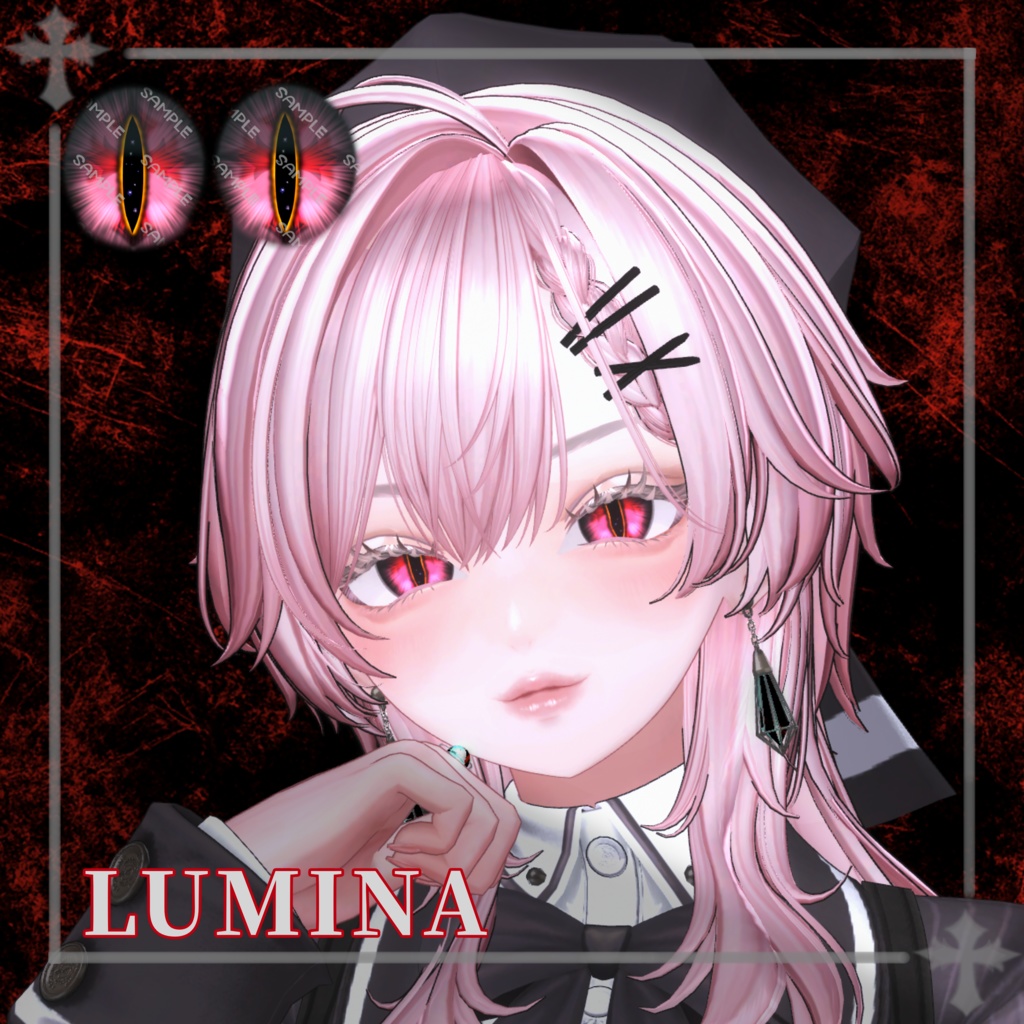 7avatar対応 罪深きアイテクスチャ『Demon✞Cross eye』