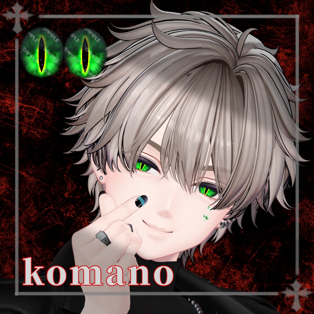 7avatar対応 罪深きアイテクスチャ『Demon✞Cross eye』