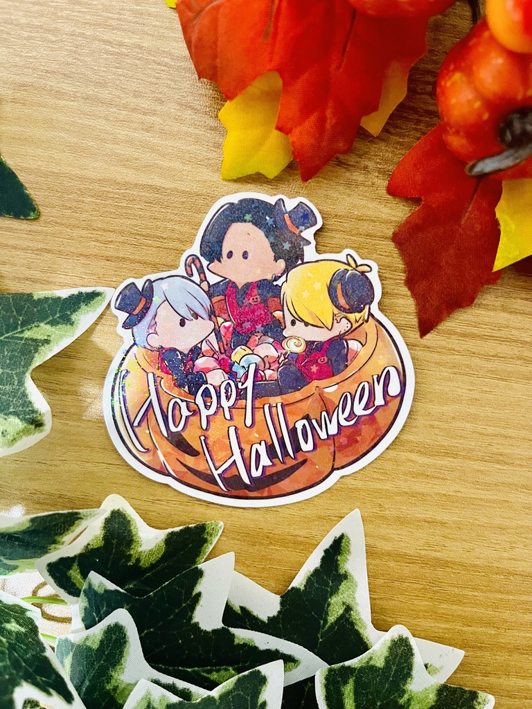 ホログラムステッカー：ハロウィンチャラズ　