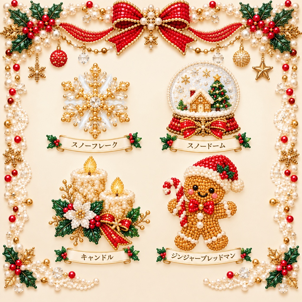 かわいいクリスマス素材30個|無料版5個あり デジタル素材 クリスマス Canva SNS素材 サンタクロース