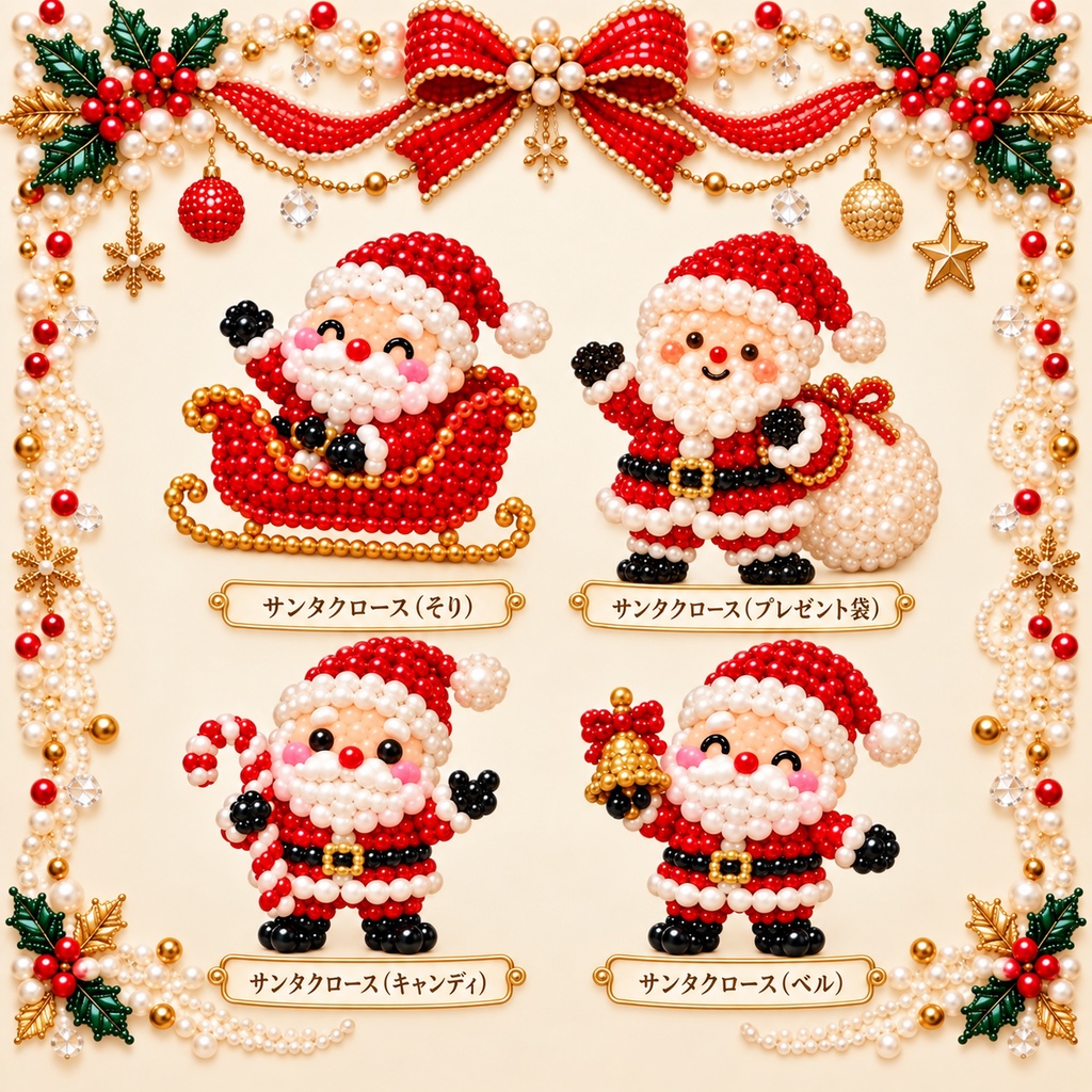 かわいいクリスマス素材30個|無料版5個あり デジタル素材 クリスマス Canva SNS素材 サンタクロース