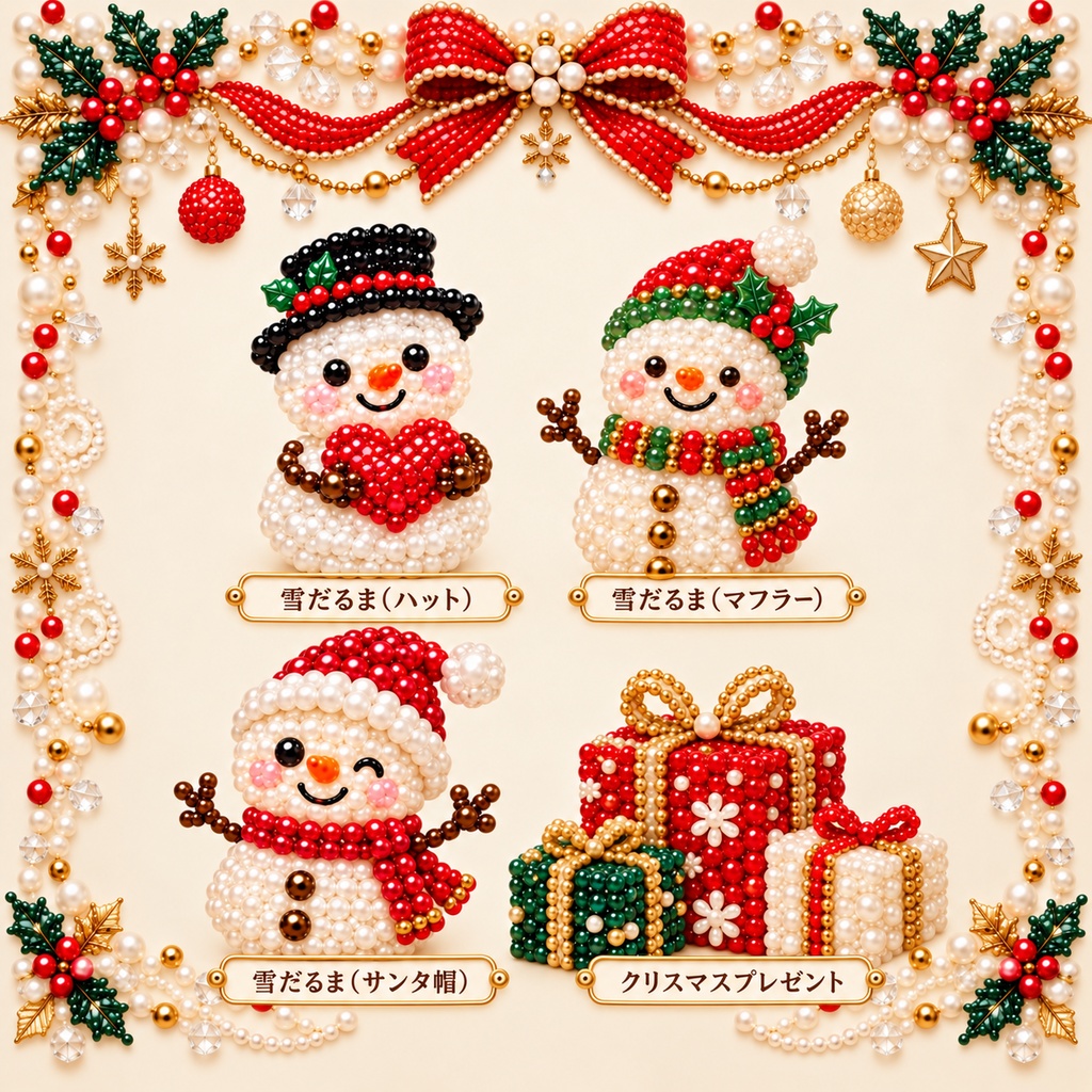 かわいいクリスマス素材30個|無料版5個あり デジタル素材 クリスマス Canva SNS素材 サンタクロース