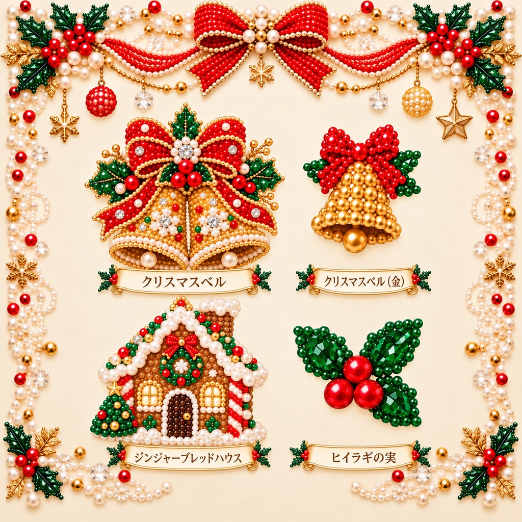 かわいいクリスマス素材30個|無料版5個あり デジタル素材 クリスマス Canva SNS素材 サンタクロース