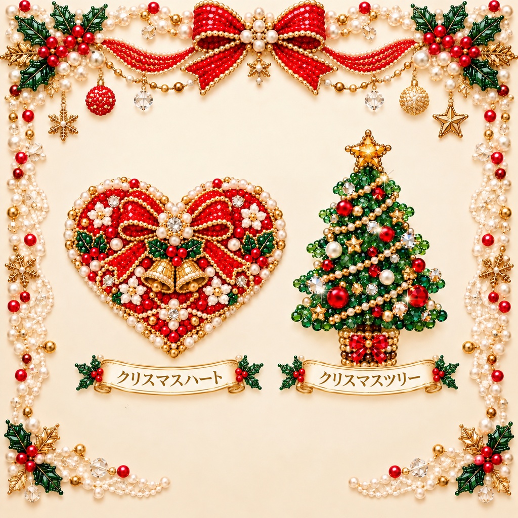 かわいいクリスマス素材30個|無料版5個あり デジタル素材 クリスマス Canva SNS素材 サンタクロース