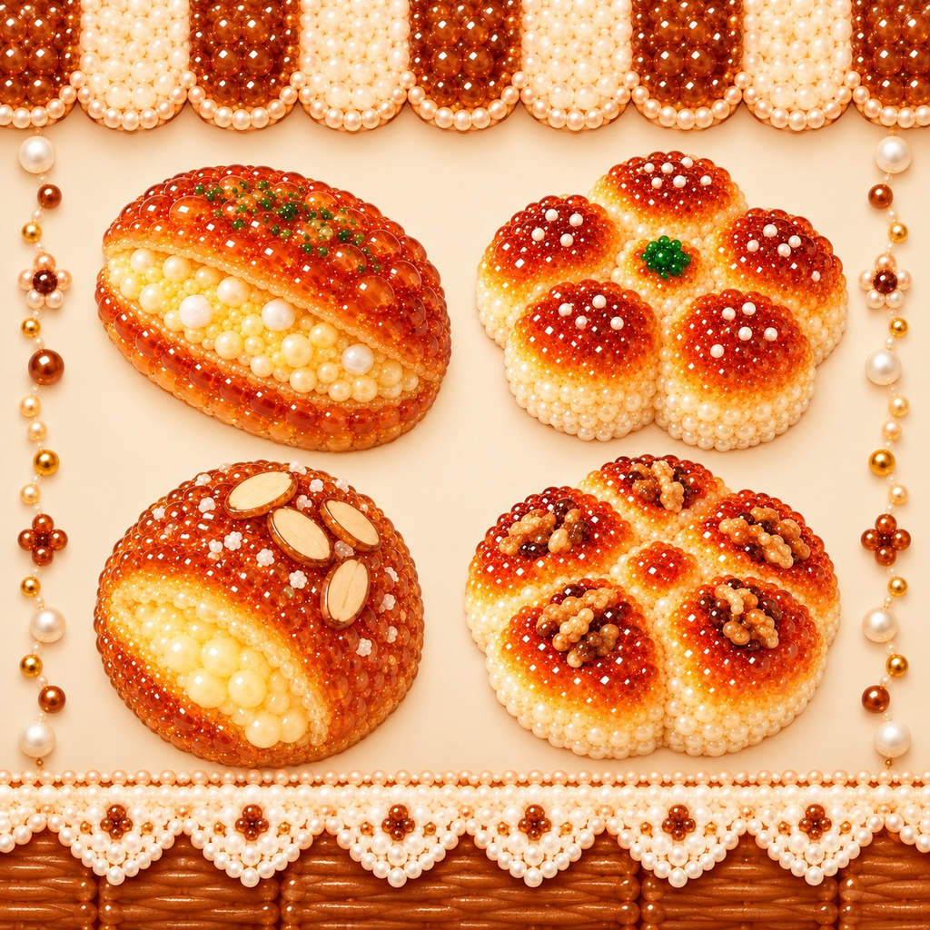 かわいいパン素材30個セット【無料版5個あり】 パン パン屋さん デジタル素材 Canva対応 SNS素材 イラスト